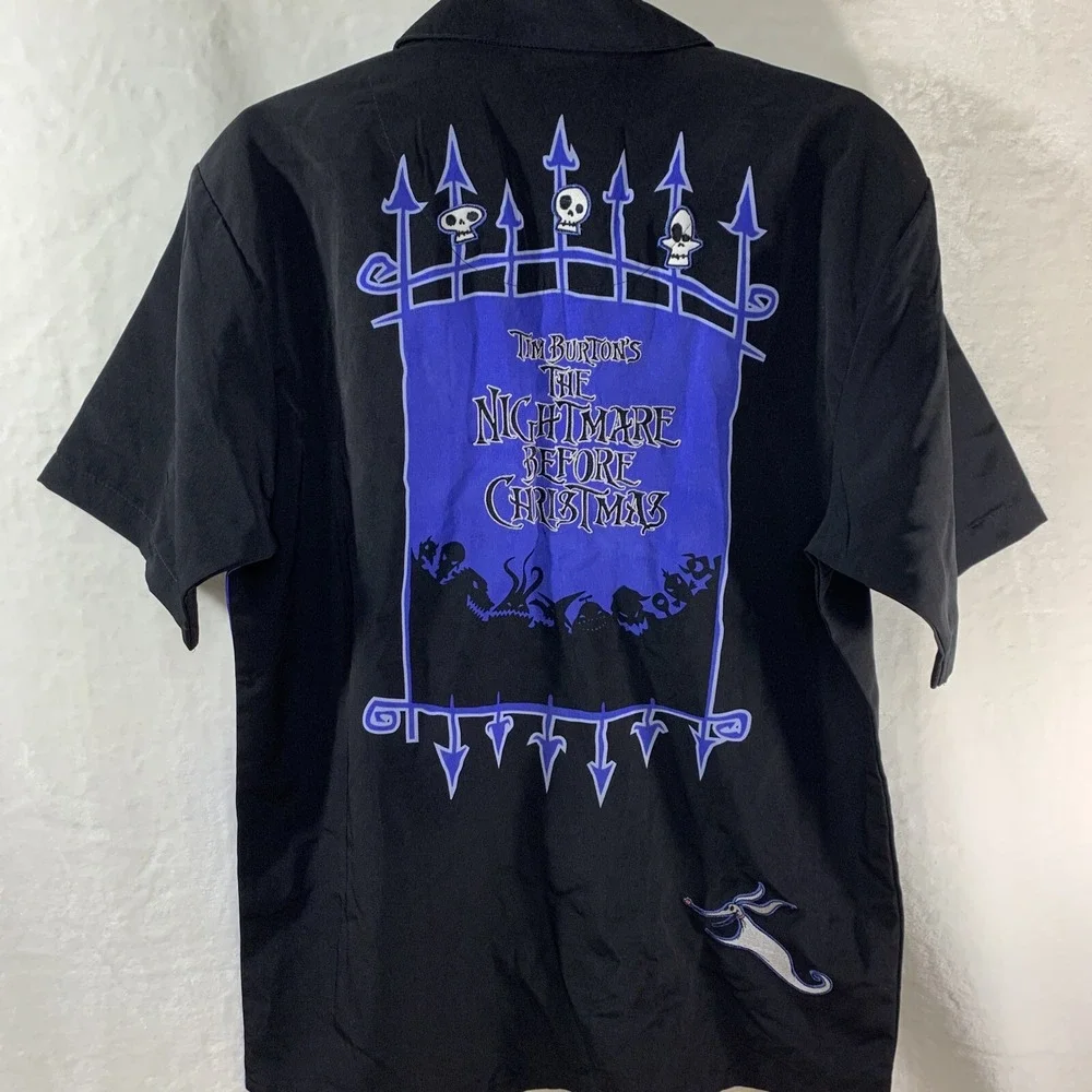 Tim Burton's Nightmare Before Christmas Men's Button Down Shirt Disney size S - Picture 8 of 14